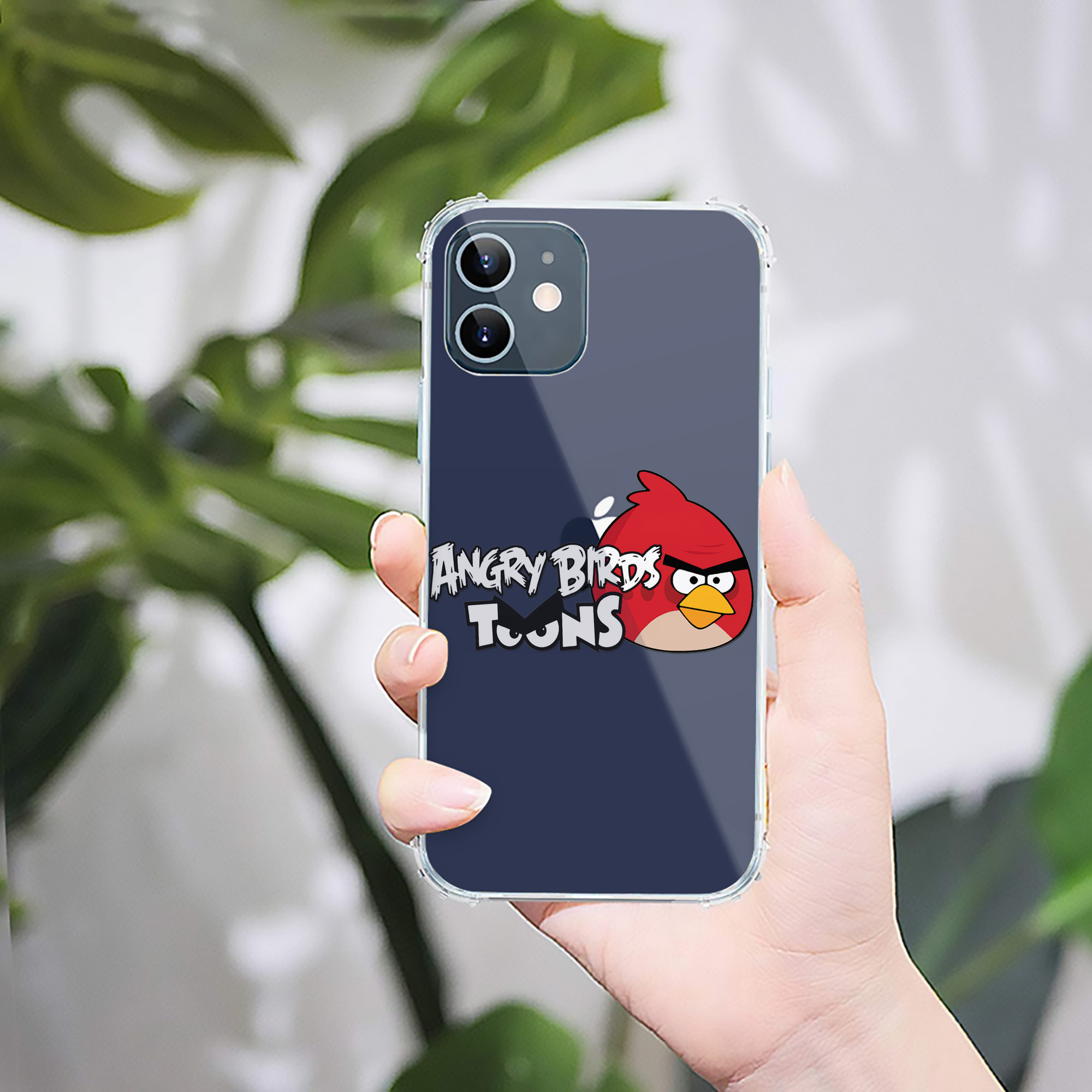 （画像用） Angry Birds アングリーバード 【iPhone 12シリーズ対応】透明スマホケース（クリアソフトケース）